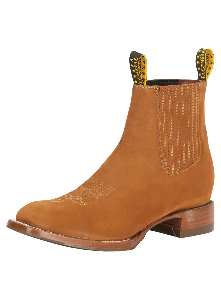 El General Men's Ankle Boots Nobuck Oro Viejo