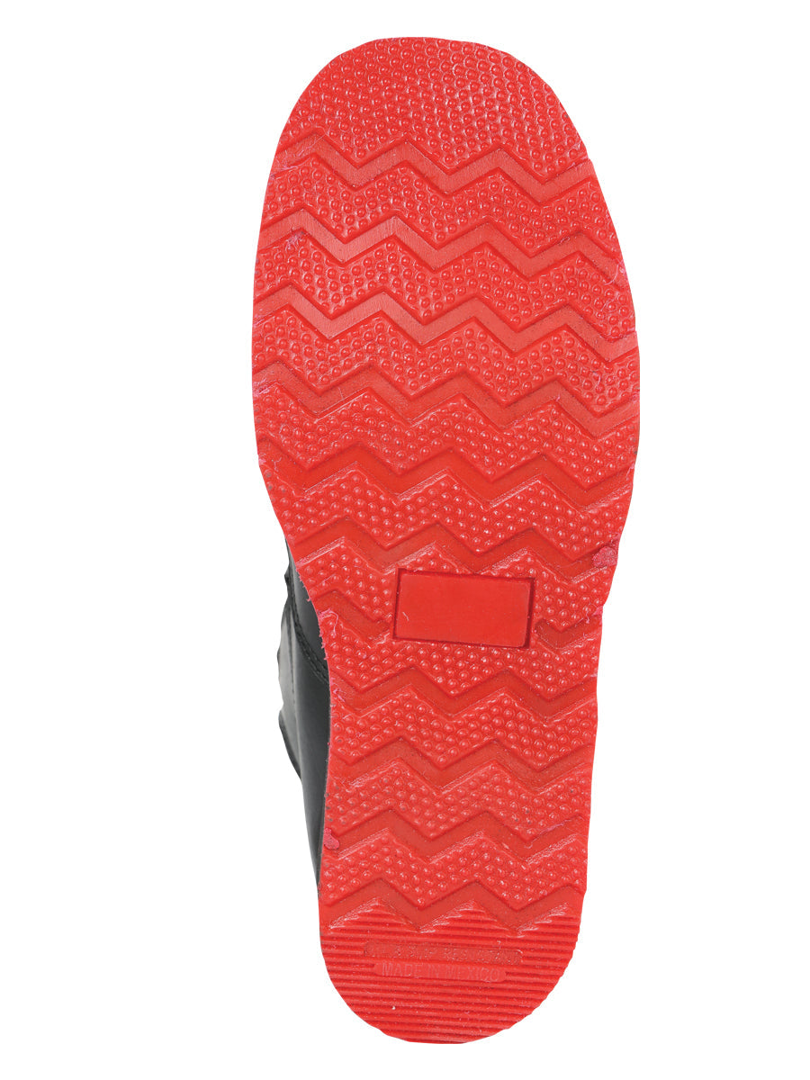 Zapato de hombre Sefeni con doble cremallera en piel negra