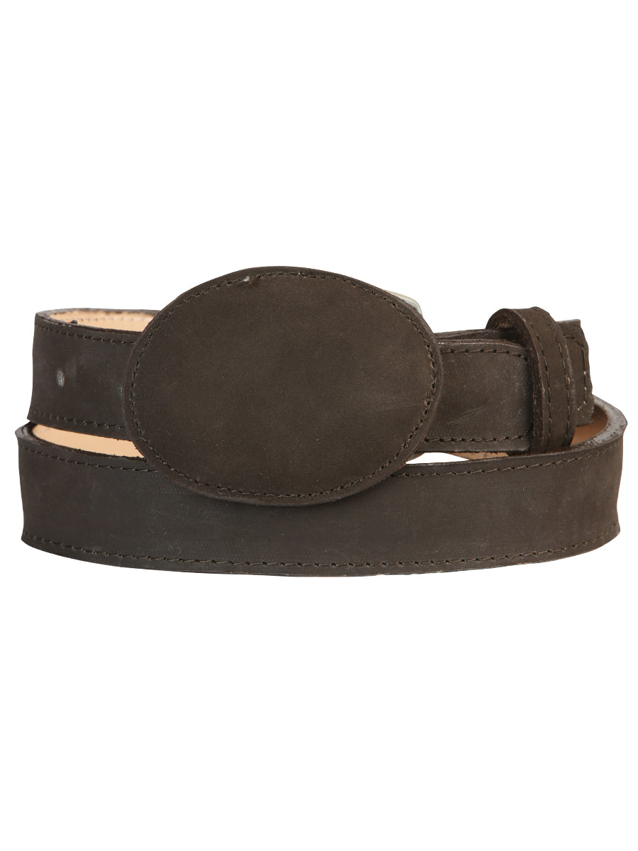 Cinturón Western Niño Nobuck Choco