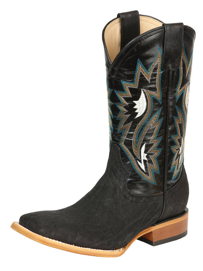 Men's Rodeo Boot Jar Boots Imitation Bull Neck