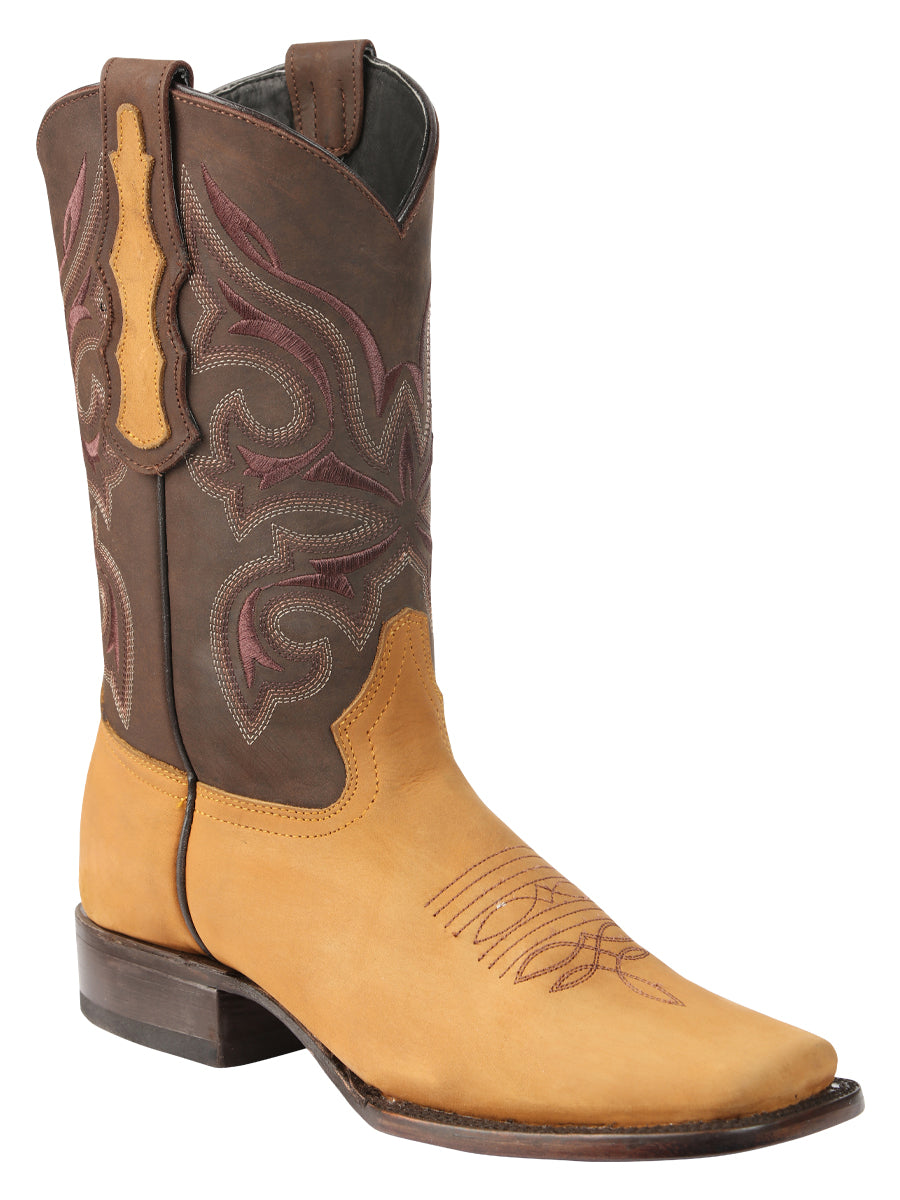 El General Men’s Black Python Imitation Rodeo Boots 45398