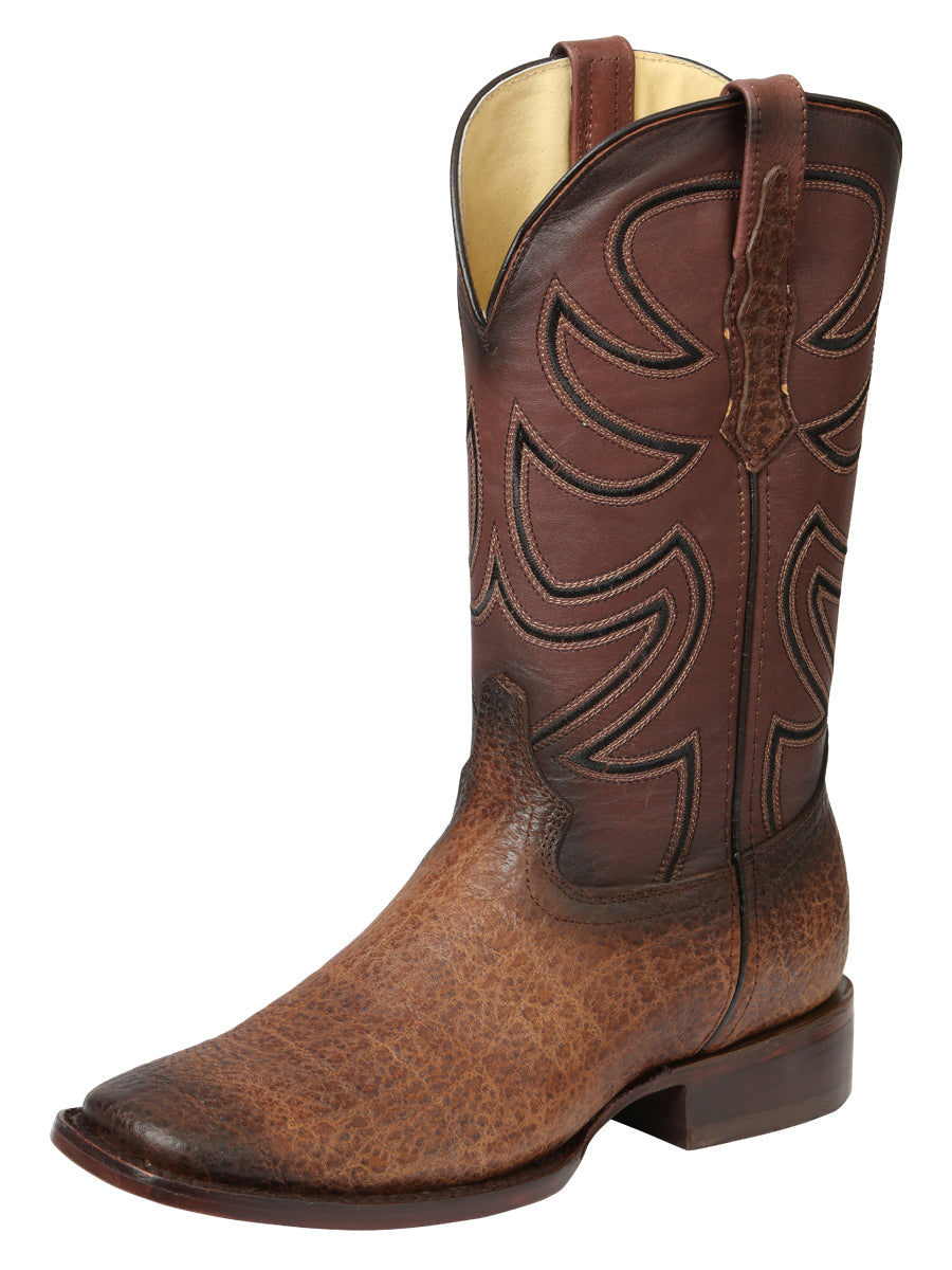Men’s El General Rodeo Boots Tobacco Elephant Print