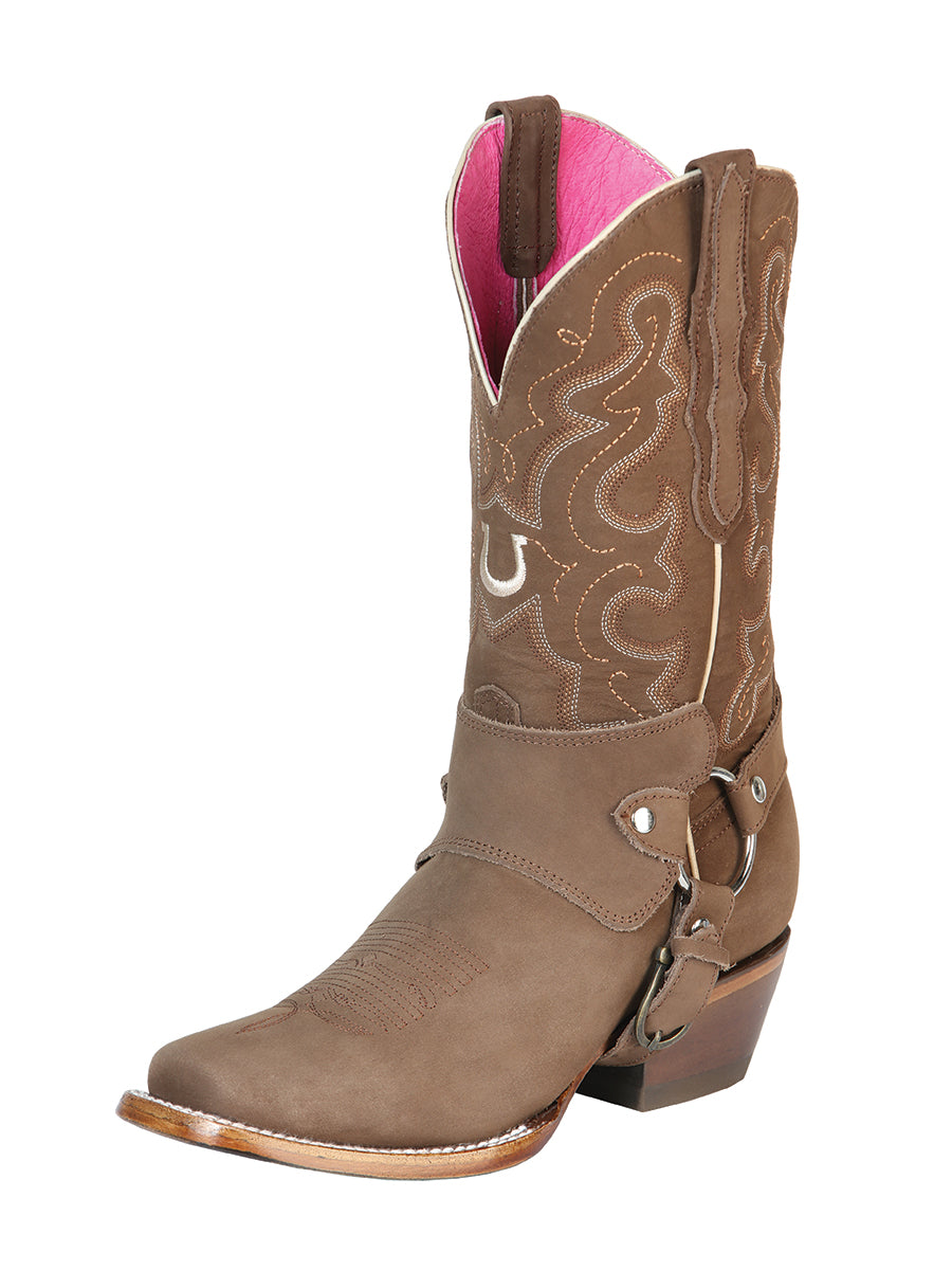 Botas Rodeo Boo Nobuck Camel para mujer