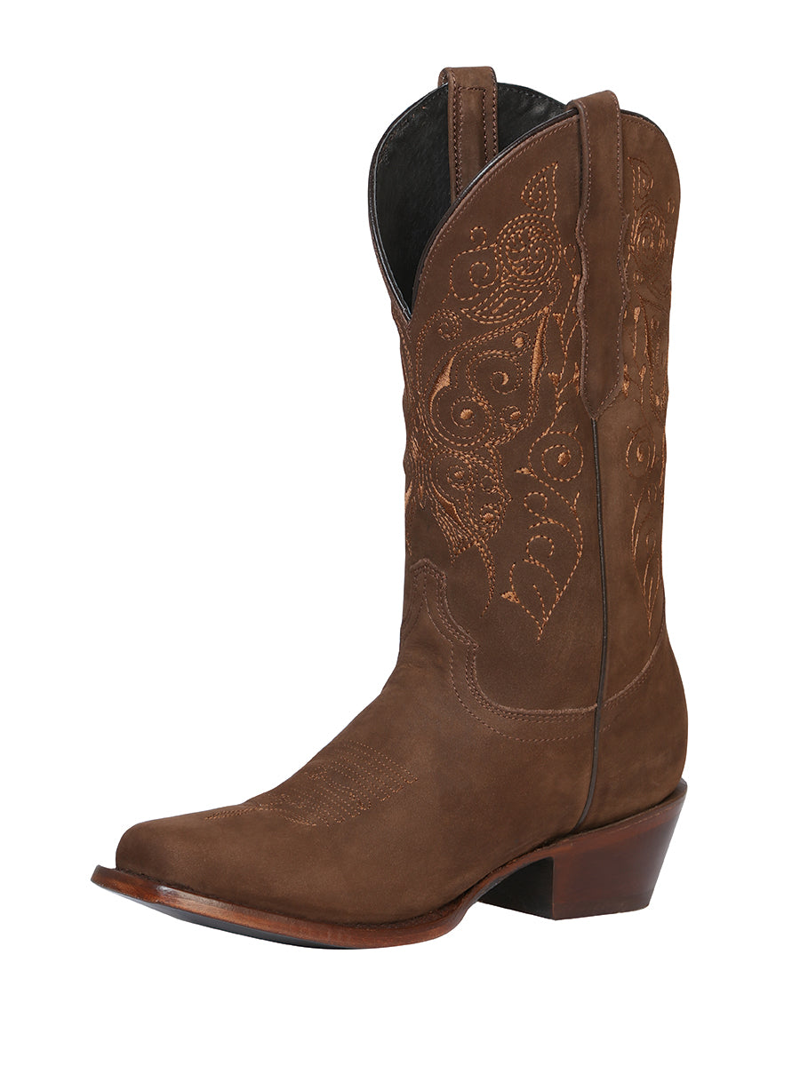 Bota Rodeo para Mujer Edición Limitada Nobuck Camel