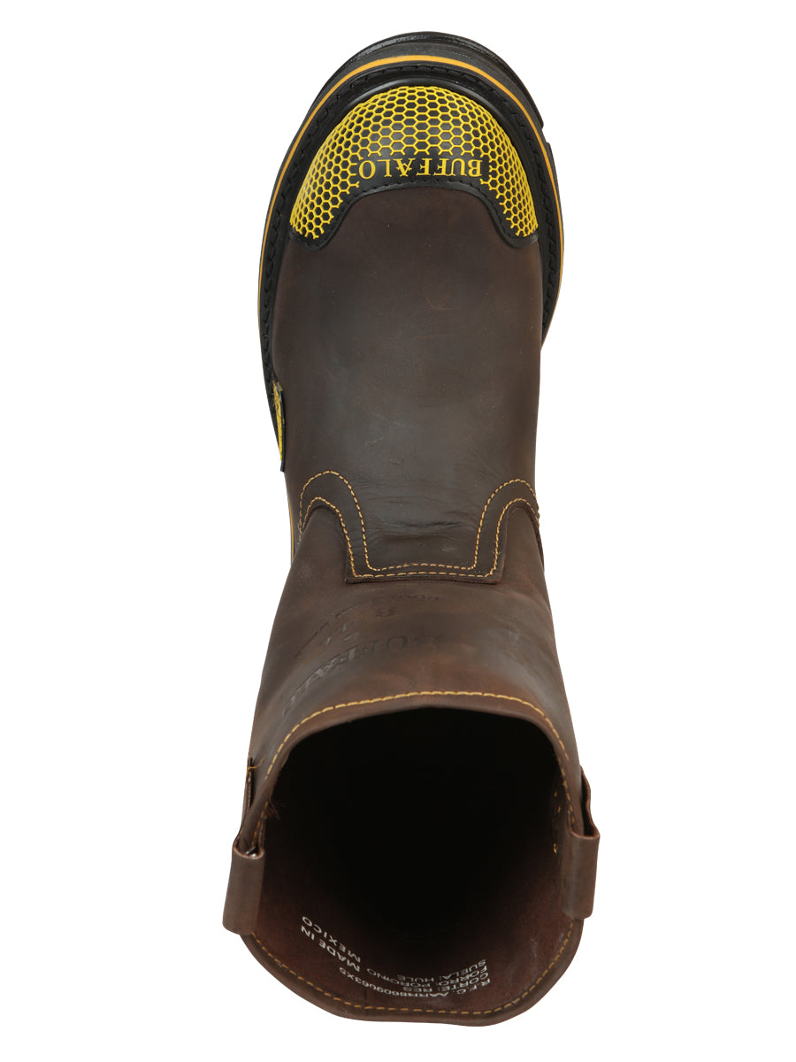 Buffalo & Bull Men's Work Boots Brown/Yellow
