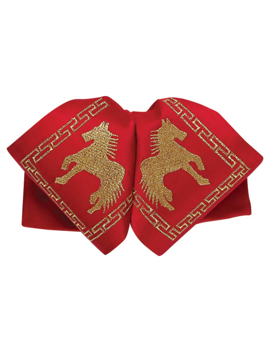 Adulto
Corbata de Charro Mexicana 100% Poliéster Rojo/Dorado 600122