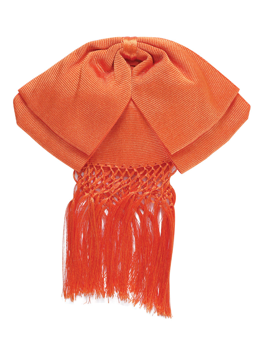 Mexican Charro Bow Tie 85% Articela, 15% Polyester Orange