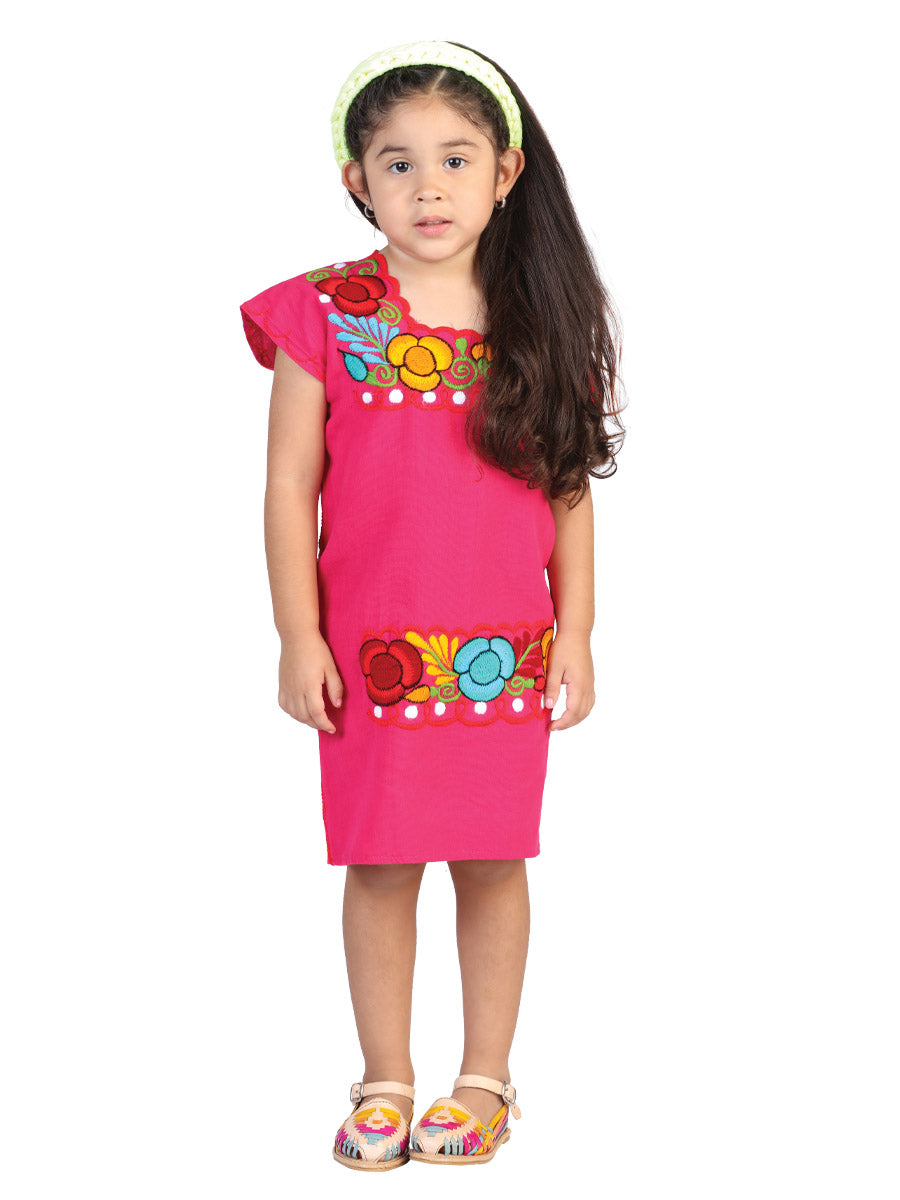 Mexican Girl's Dress Pink