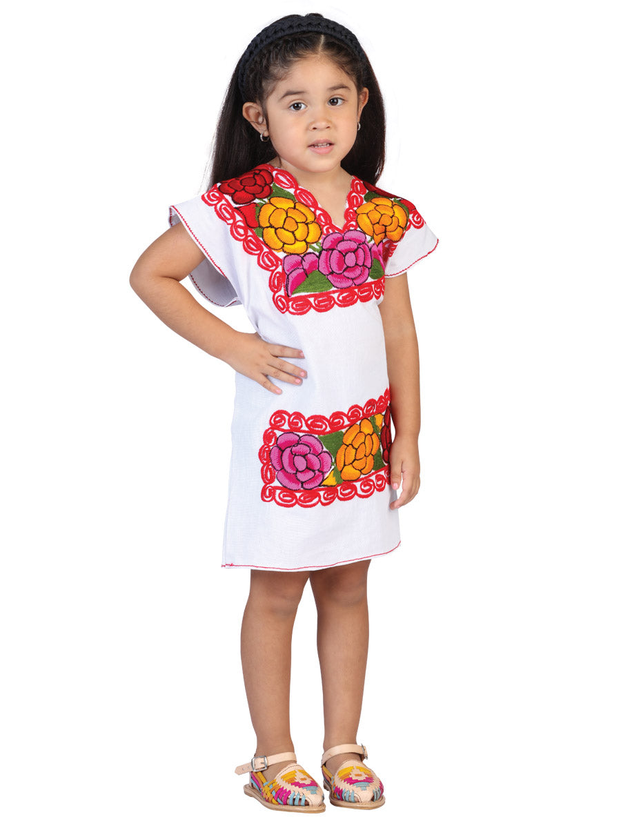 Mexican Girl's Dress White