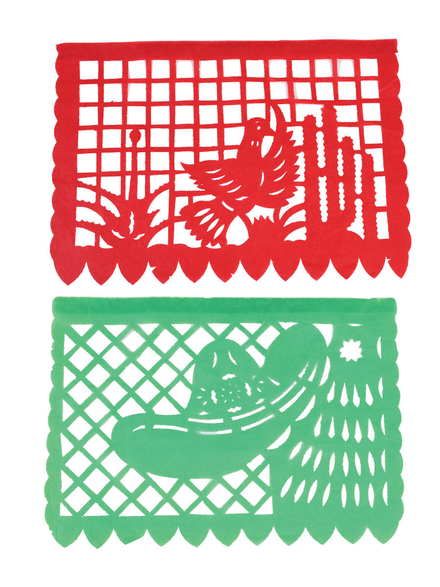 Decorative Papel Picado Fiesta Mexicana Paper Multicolor