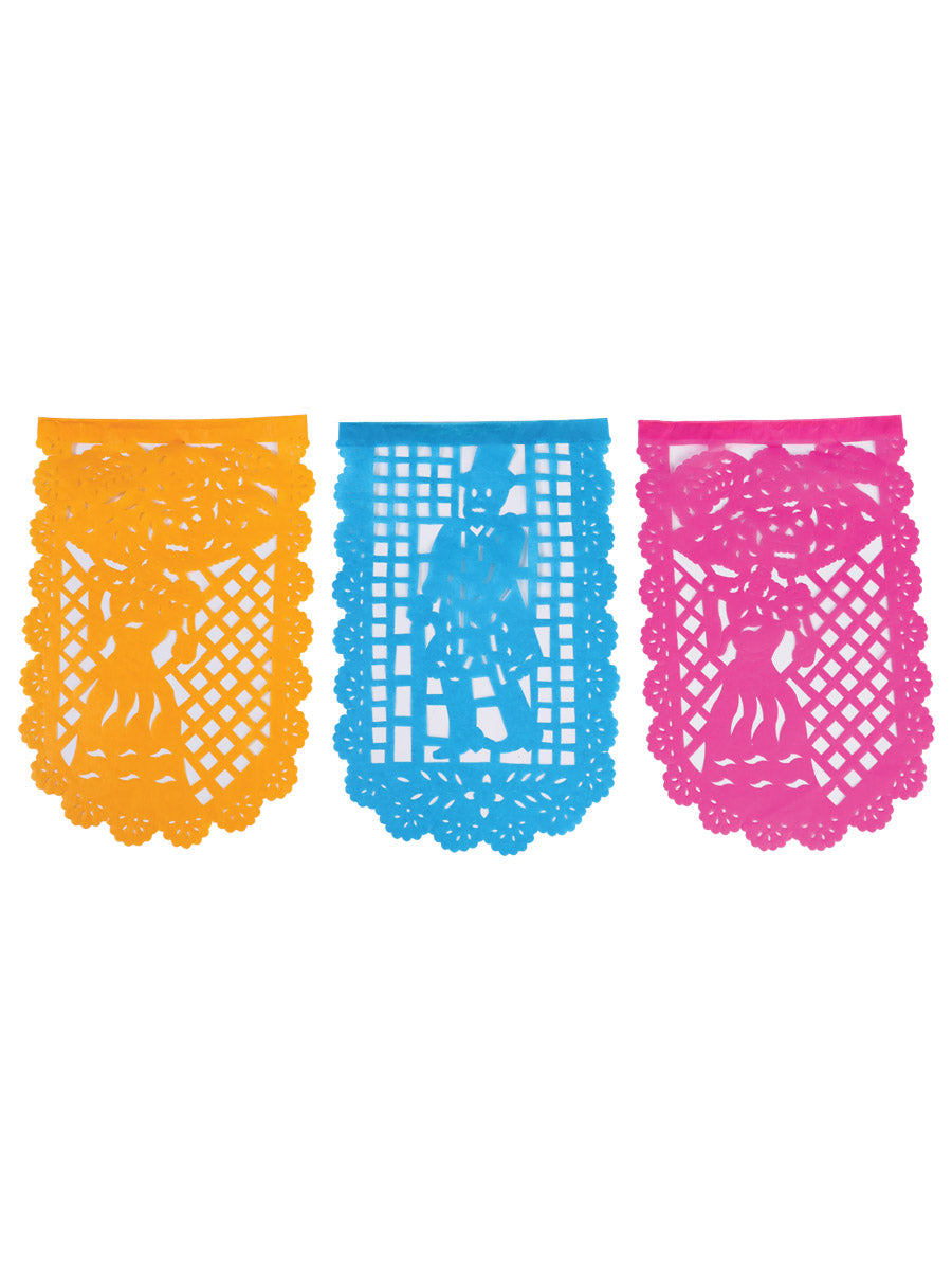 Decorative Papel Picado Catrinas Paper Multicolor