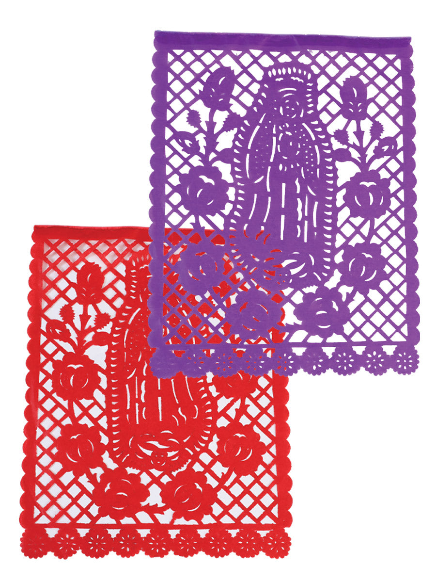 Decorative Papel Picado Virgen Paper Multicolor