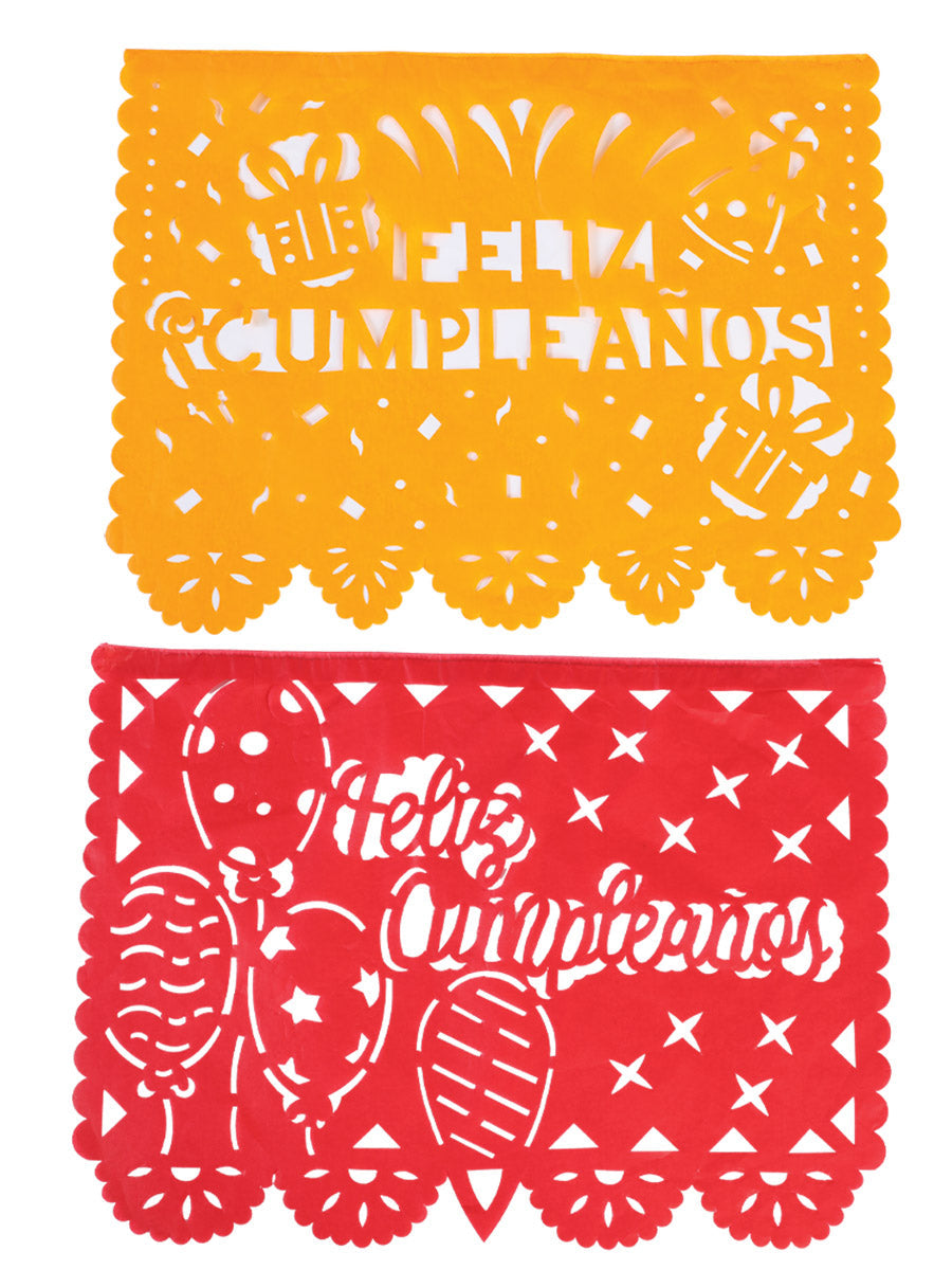 Decorative Papel Picado Feliz CumpleAños Paper Multicolor