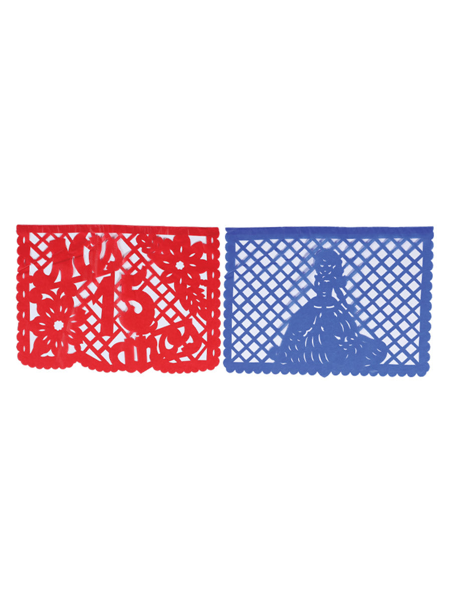 Decorative Papel Picado Mis 15 Años Paper Multicolor