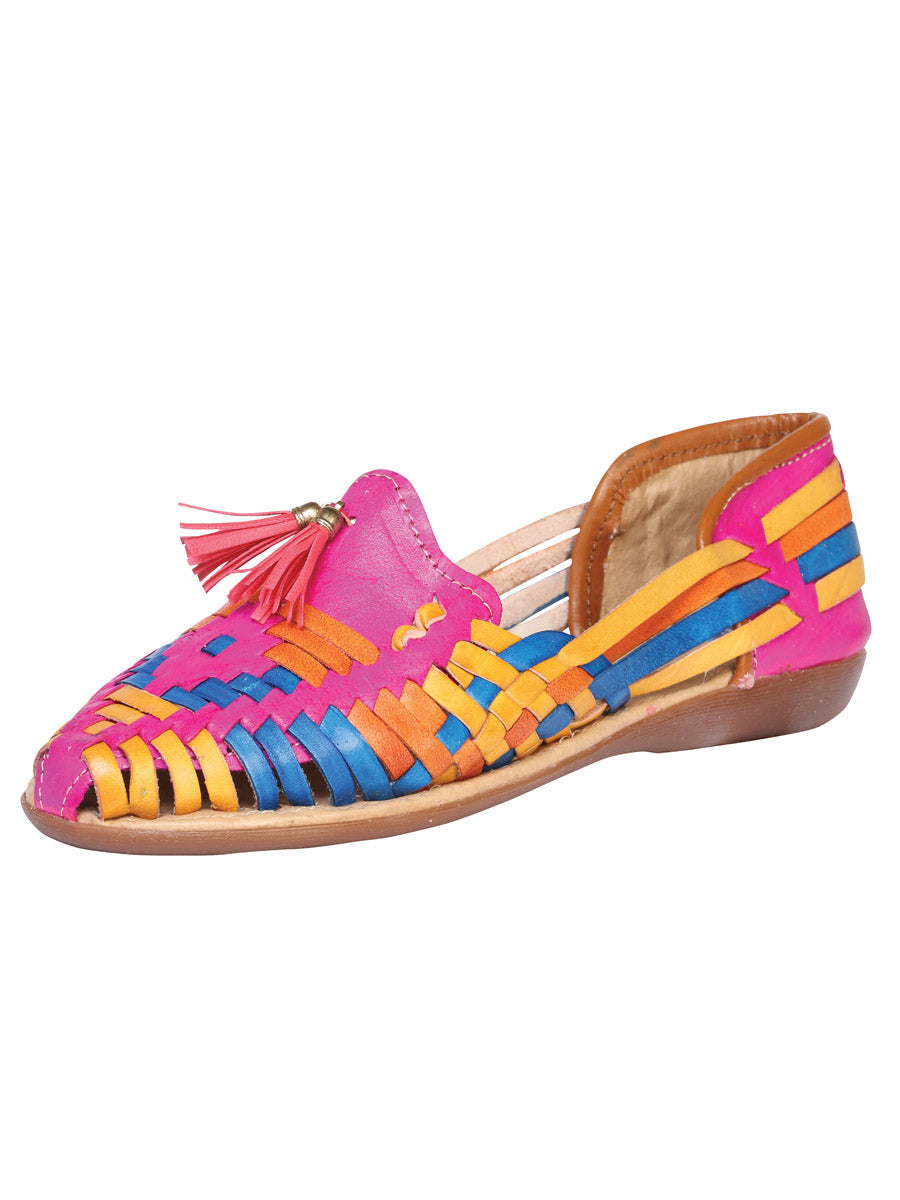 Mexican Artisanal Sandals Fuchsia