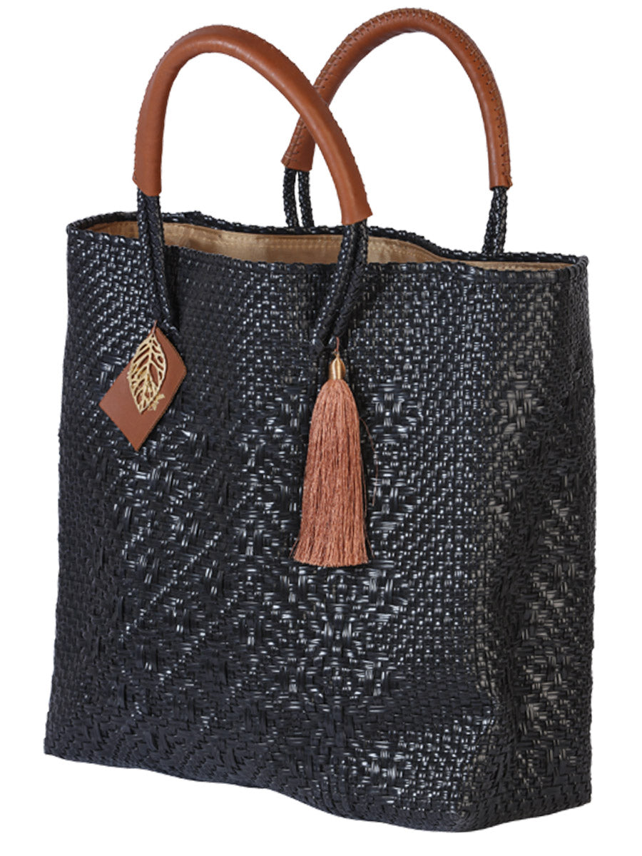 Bolso Artesanal 100% Polietileno Negro