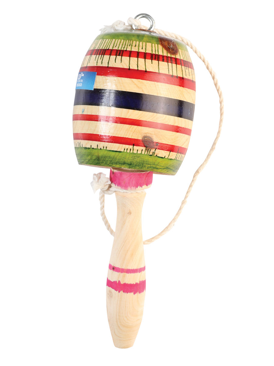 Mexican Artisanal Toy Balero Wood Multicolor