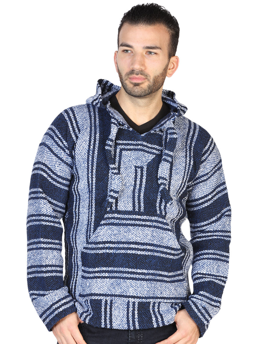 Sweatshirt Artisanal Jerga 100% Acrylan - Blue