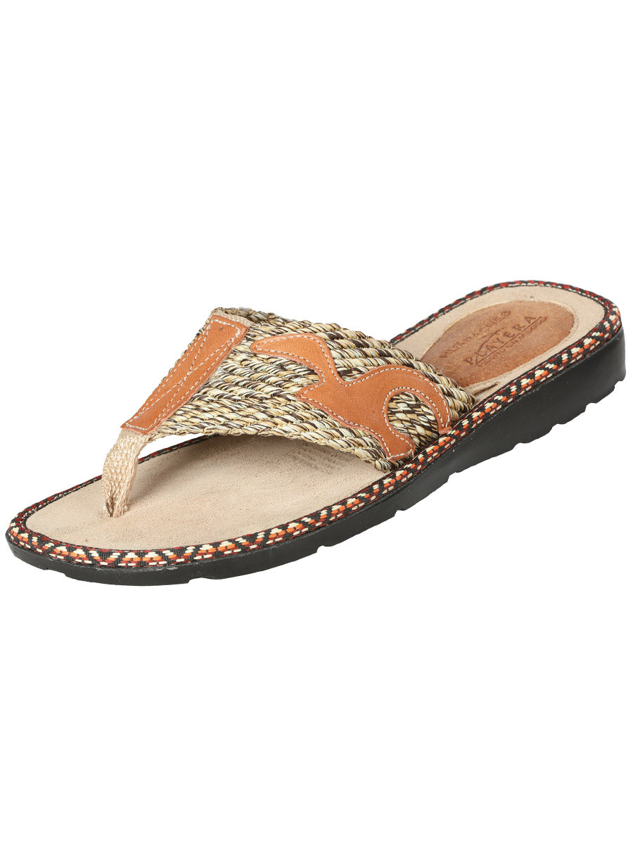 Mexican Artisanal Sandals Leather Cinammon