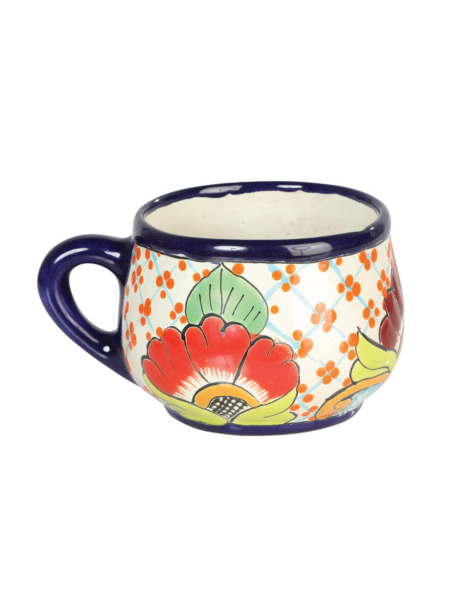 Artisanal Decorative Tea Mug Talavera Multicolor Mod. 603319