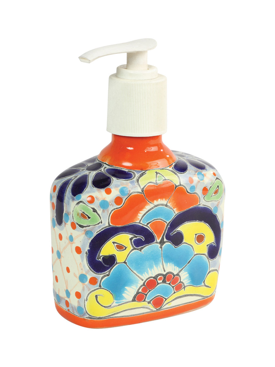 Artisanal Decorative Soap Dispenser Talavera Multicolor Mod. 603335