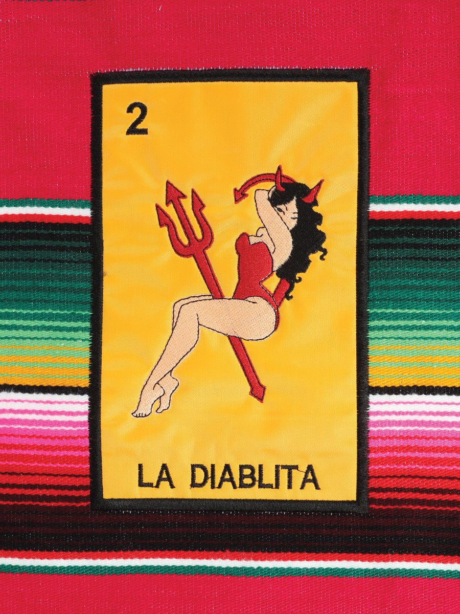 Artisanal Mexican Zarape Apron Multicolor La Diablita