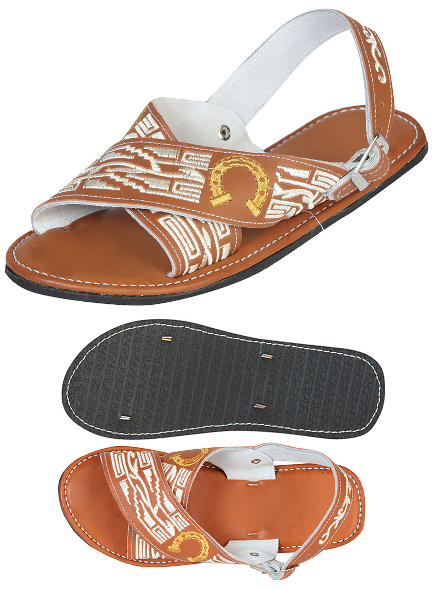 Artisanal Handmade Huarache Leather and Synthetic Herradura Natural
