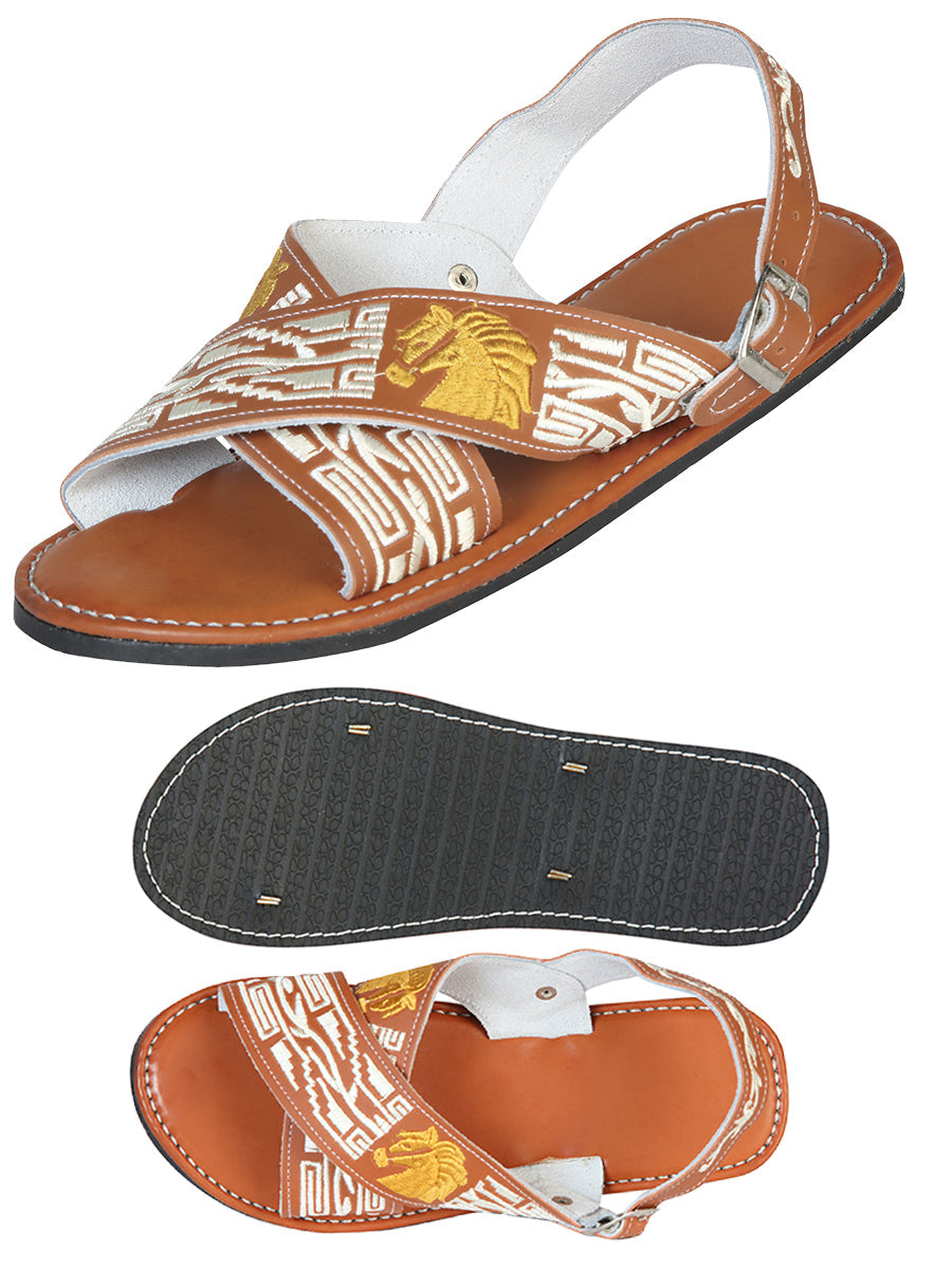 Artisanal Handmade Huarache 50% leather and 50% Synthetic Caballos Natural