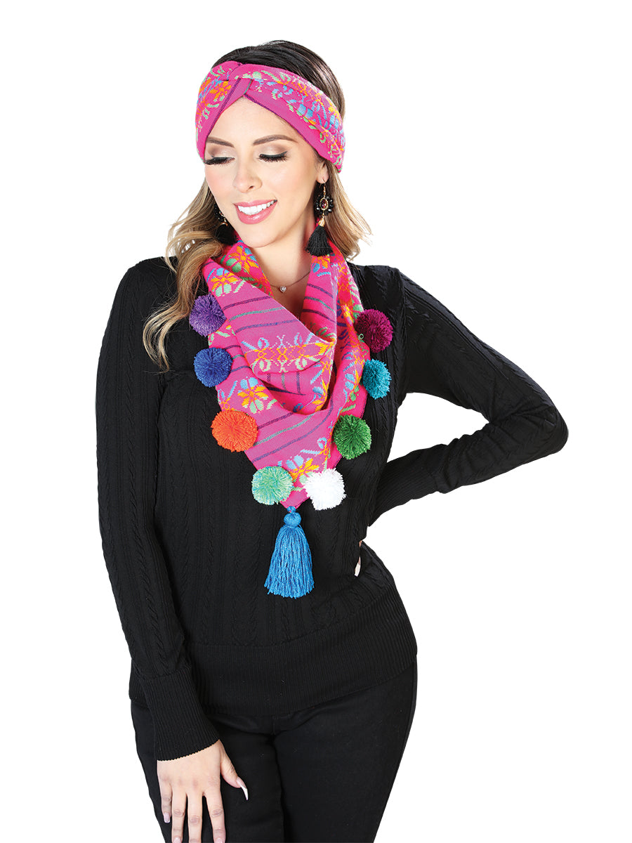 Fuchsia Scarf and Headband Set