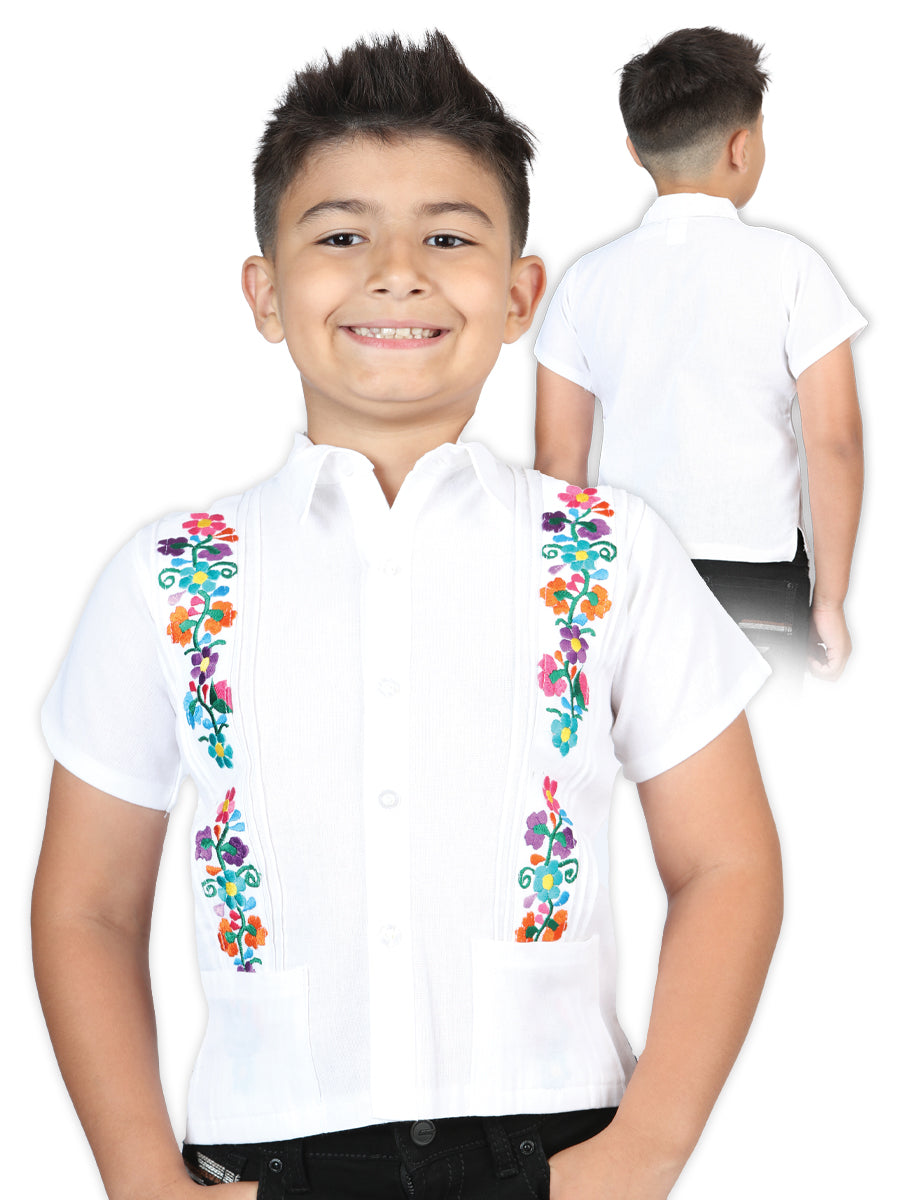 Mexican Artisanal Embroidered Shirt 100% Cotton White