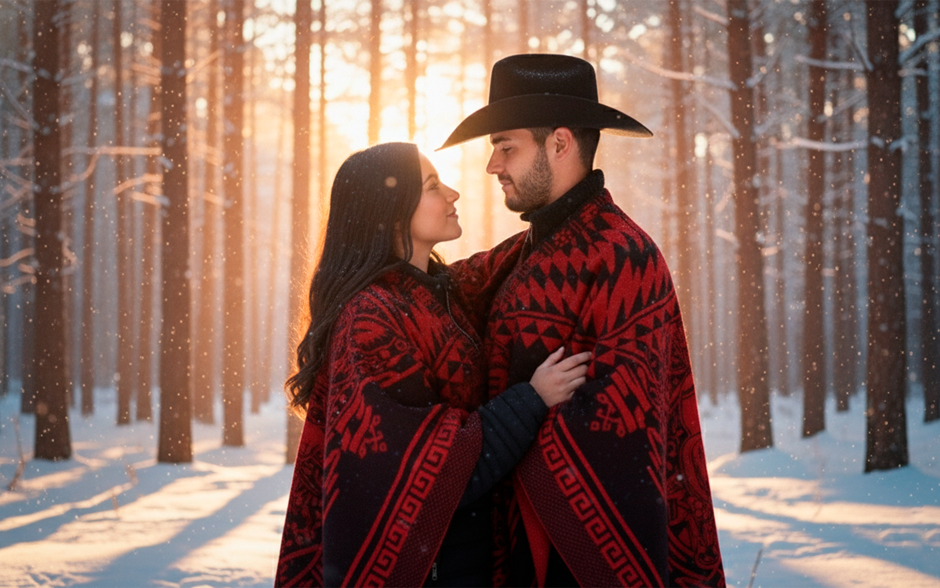 How to Match with Your Partner This Christmas 2025: Coordinated Western Looks with Ponchos