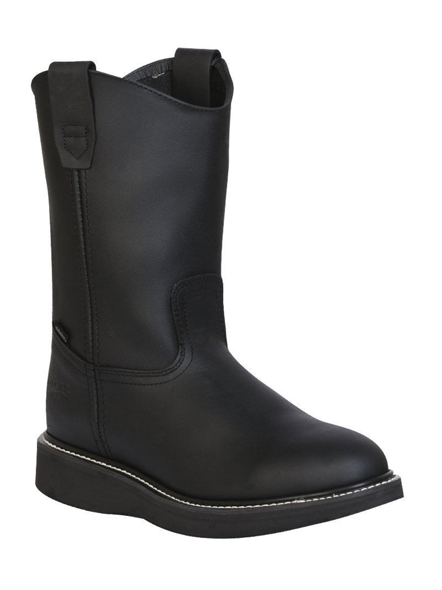 Establo Men's Work Boot Grasso Leather

- Black