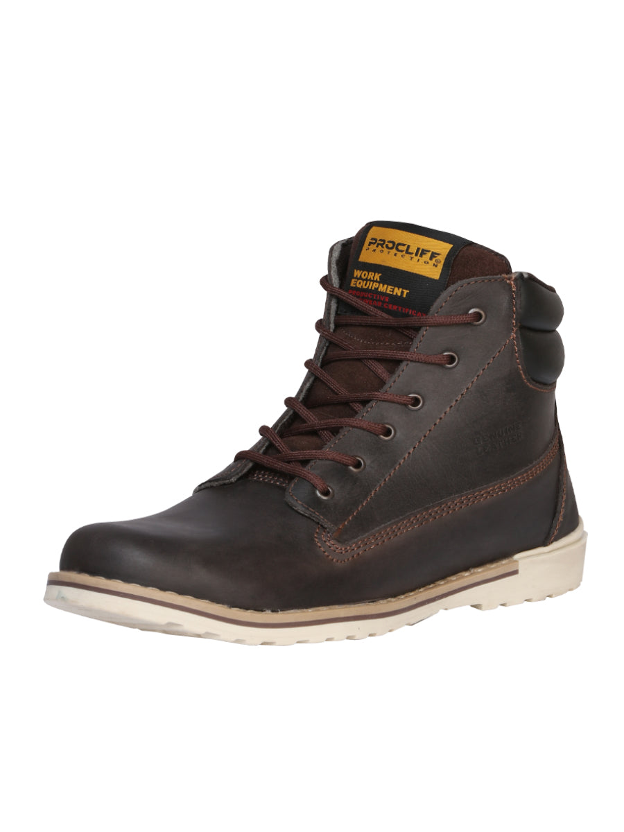 Procliff Protection Work Ankle Boot with Laces Brown
