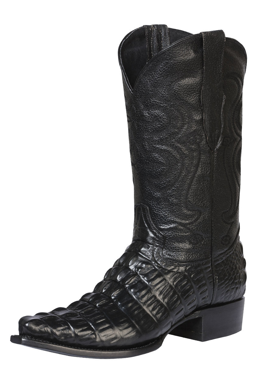 Cowboy Boot El Señor de los Cielos Caiman Black