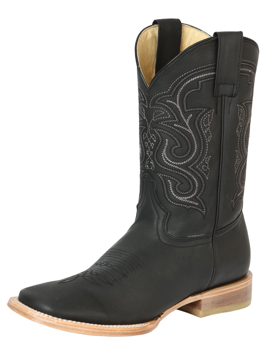 Bota de rodeo El General Crazy Leather Black