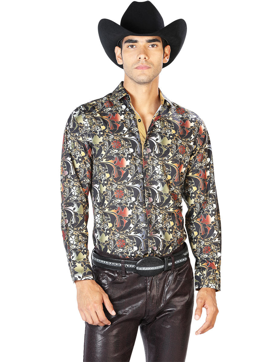 Brown Casual Long Sleeve Shirt