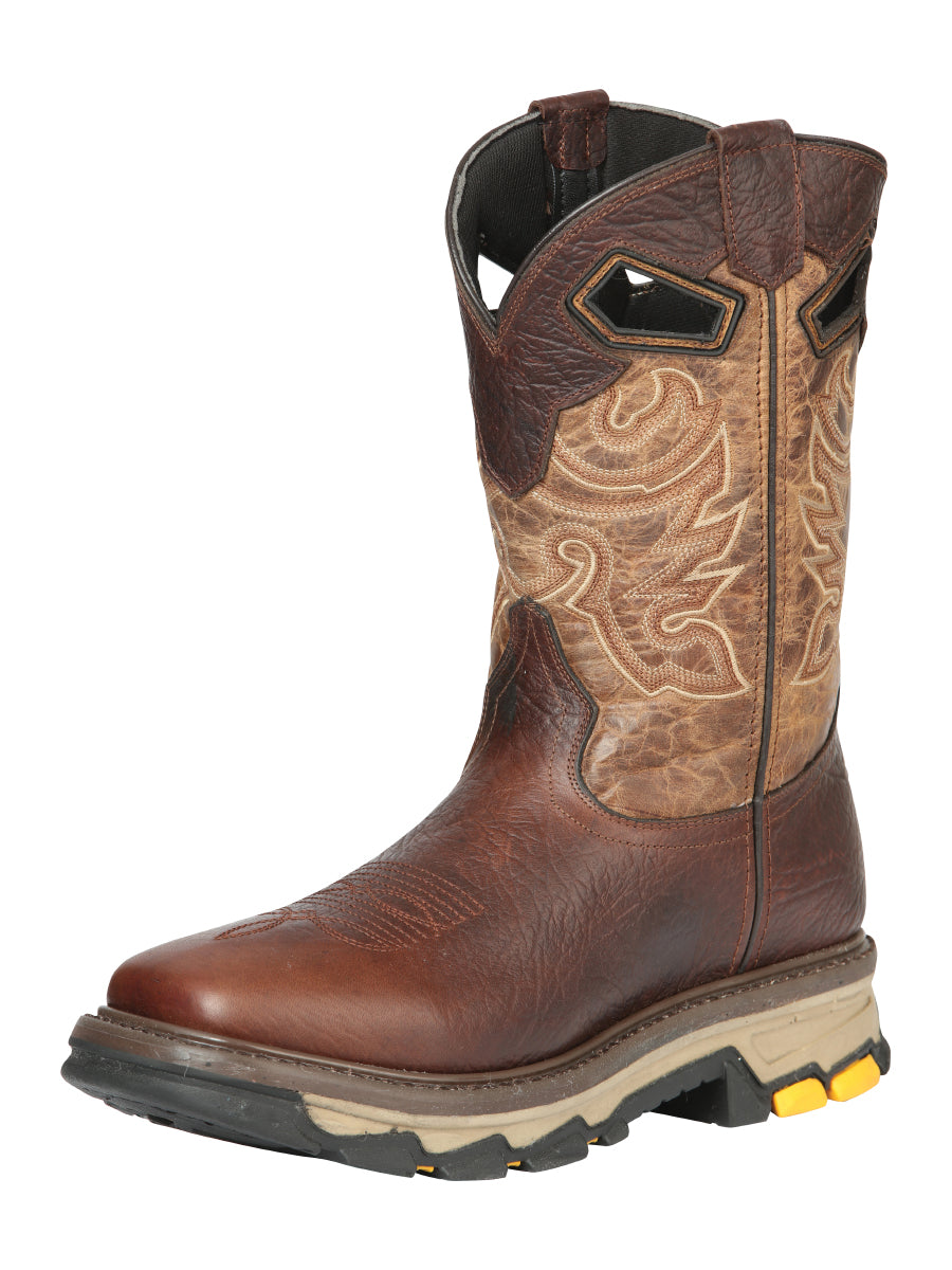 Rodeo Work Boot - Leather Brown