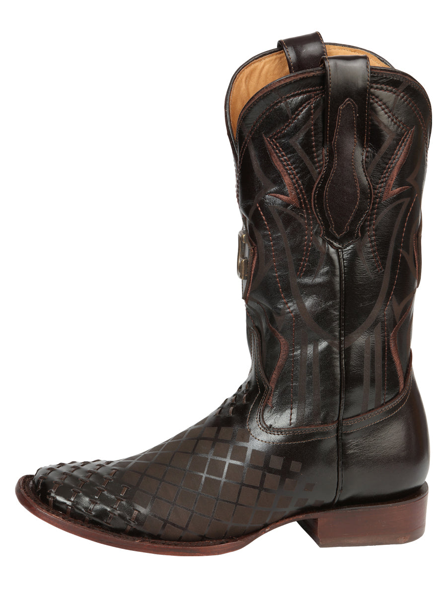 Mens Rodeo Boots El General Pull-Up Leather Brown