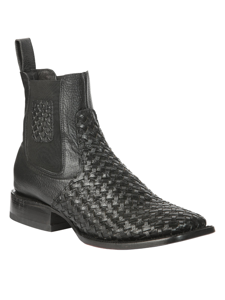 Botines tejidos negros Rodeo para hombre de El General