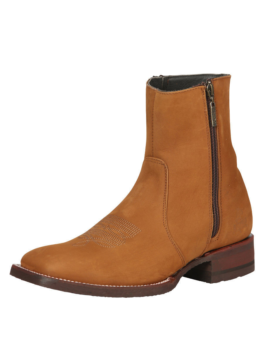 El Canelo Men’s Ankle Boots Nobuck Taupe
