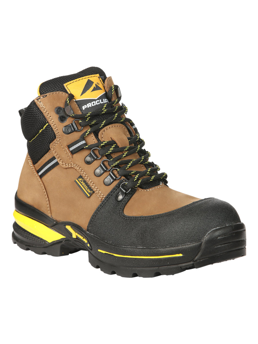Zapatos de trabajo Procliff para hombre con cordones y puntera - Nobuck Maple