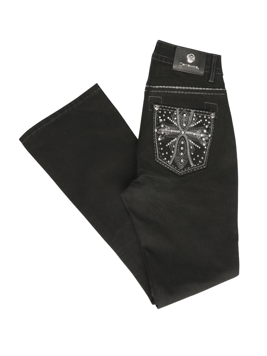 Centenario Bootcut Denim Jeans Black