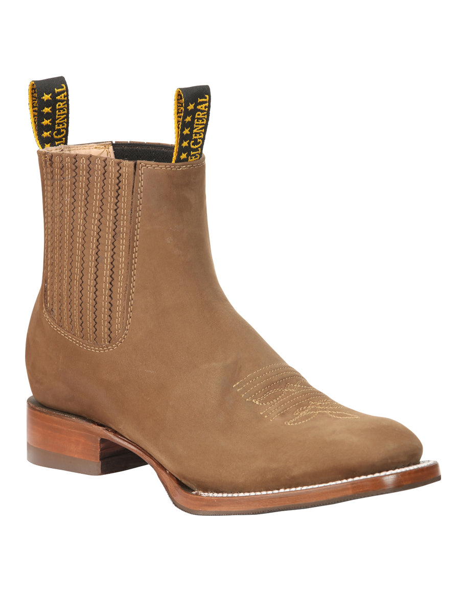 Botines El General para hombre - Nobuck marrón