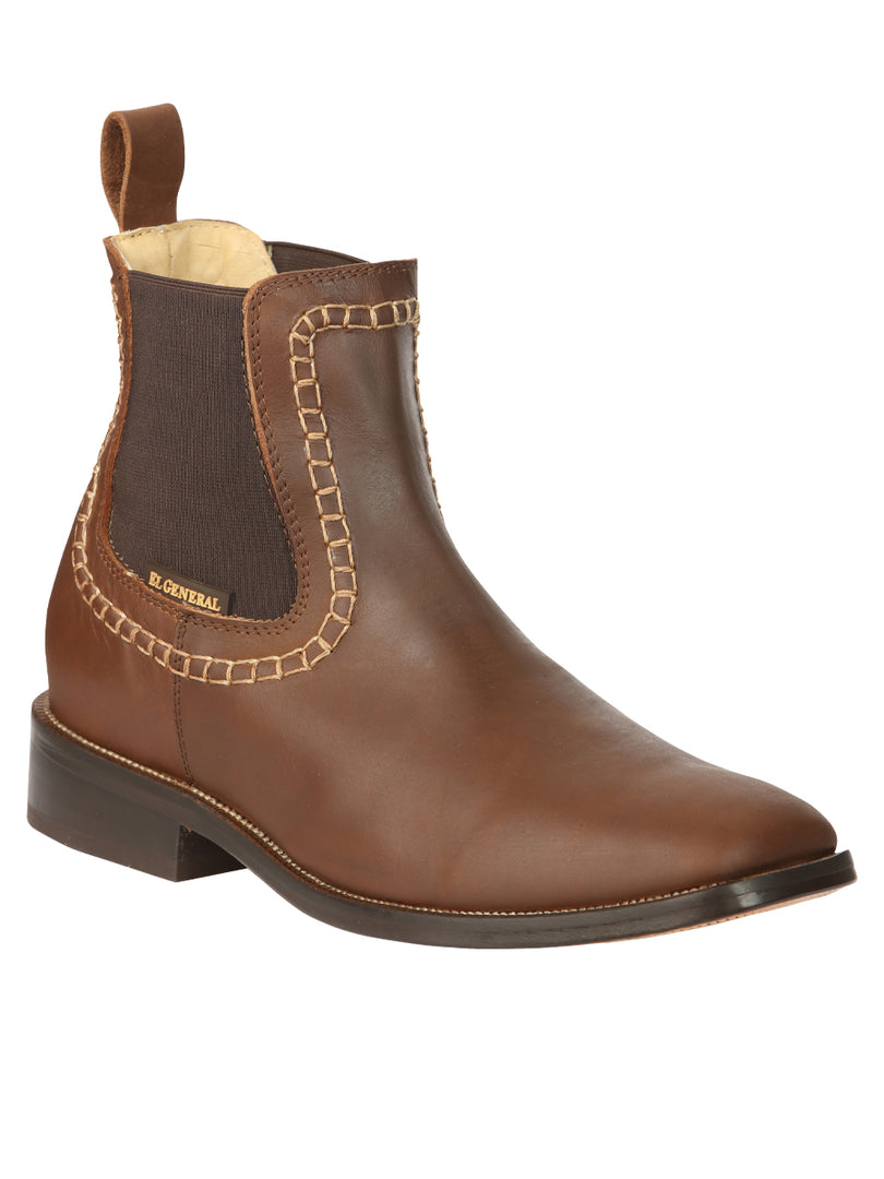 Men’s Leather Ankle Boots Brown