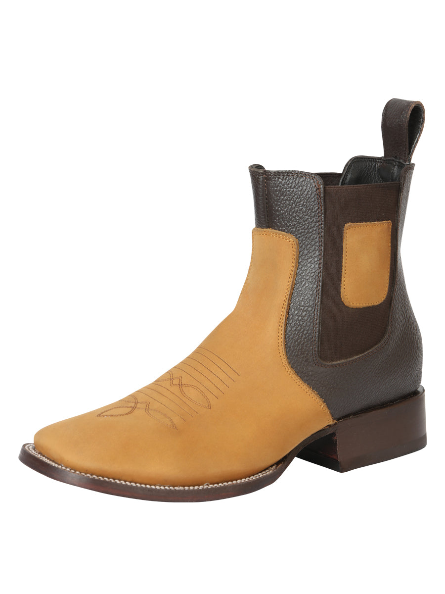 El General Men's Nobuck Ankle Boots - Honey