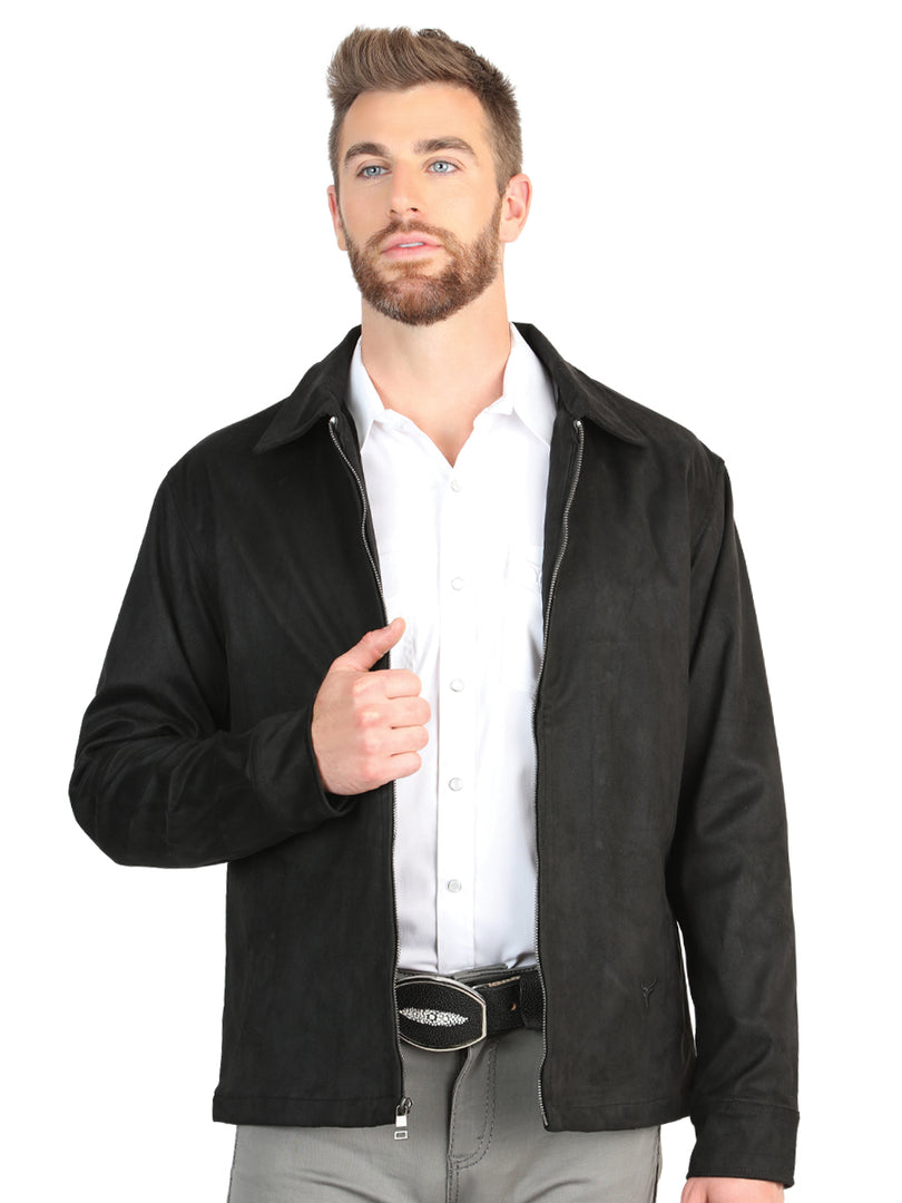 Men’s Suede Jacket Black