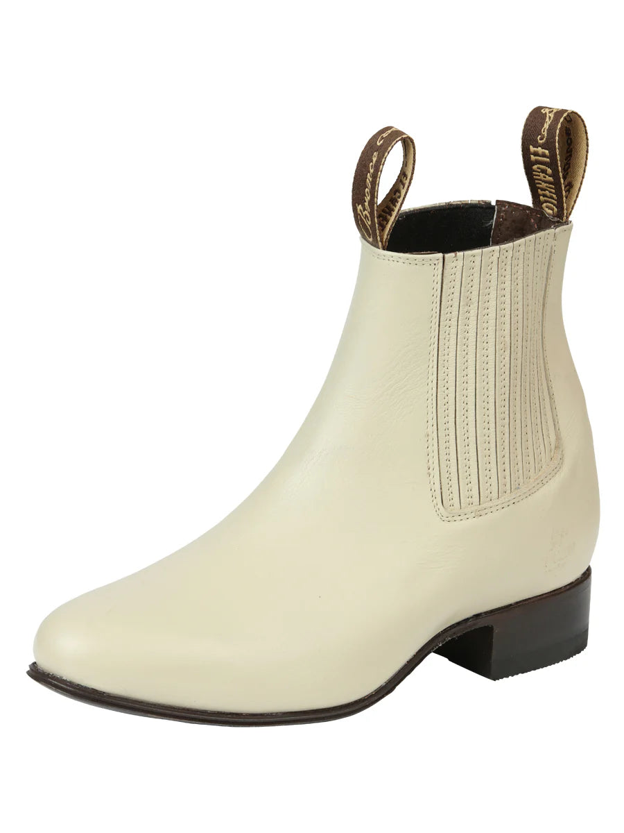 El Canelo Men’s Charro Boots - Oyster Color