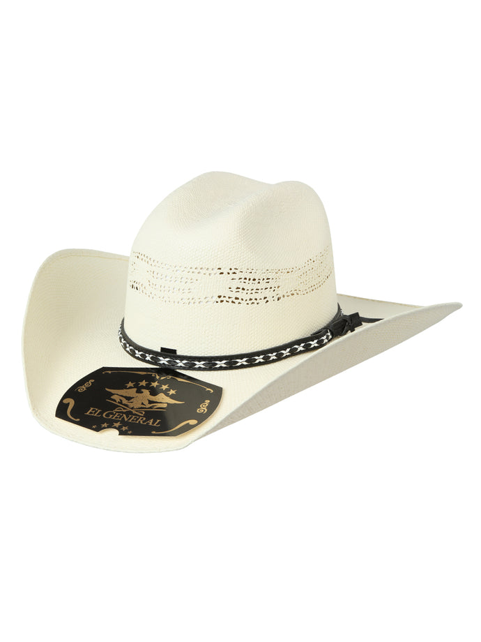 Men's El General Palm Straw Western Hat Bangora Toro