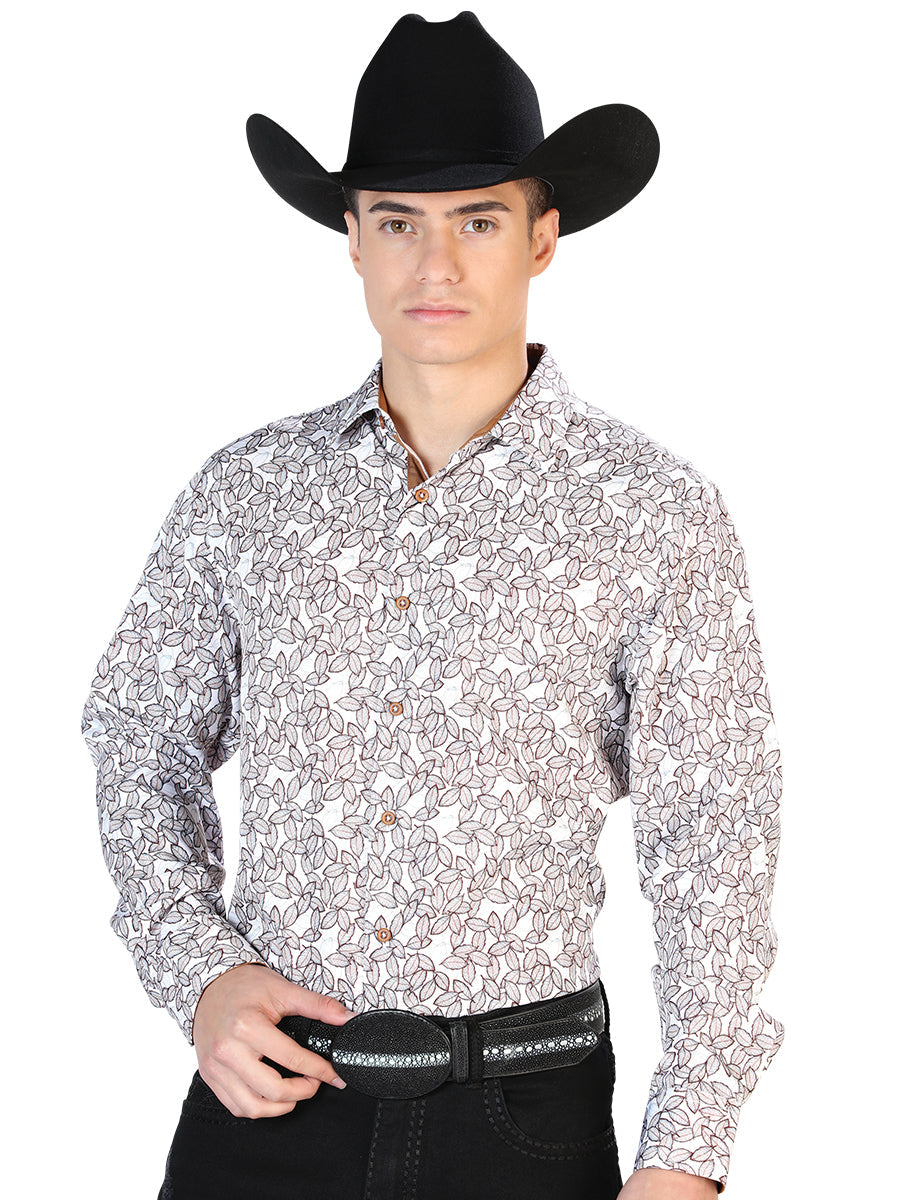 White Casual Long Sleeve Shirt