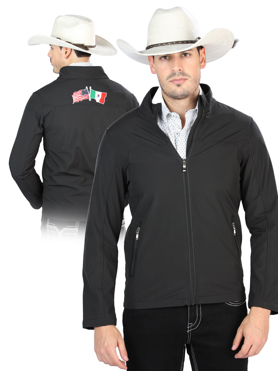 Mens El General Suede Jacket Black